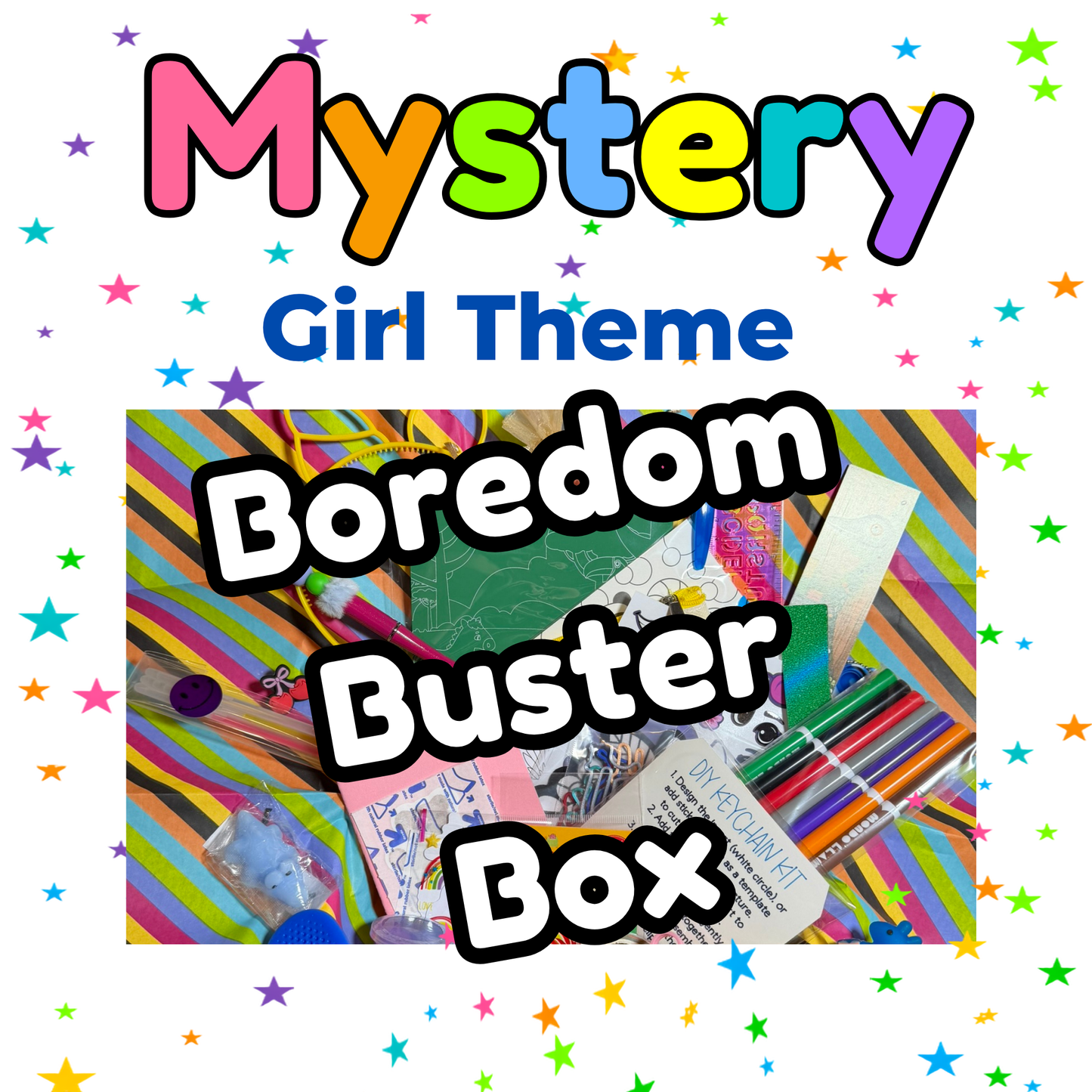 Boredom Buster Box- girl ****FREE SHIPPING*****